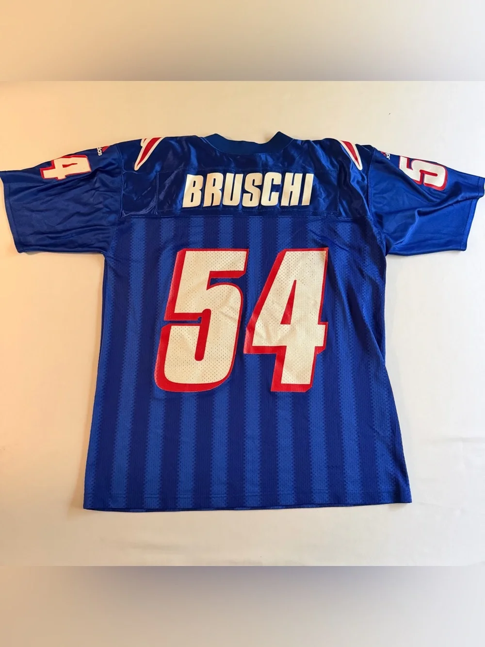 Adidas Team New England Patriots Tedy Bruschi Jersey Men L Mesh Vintage NFL #54